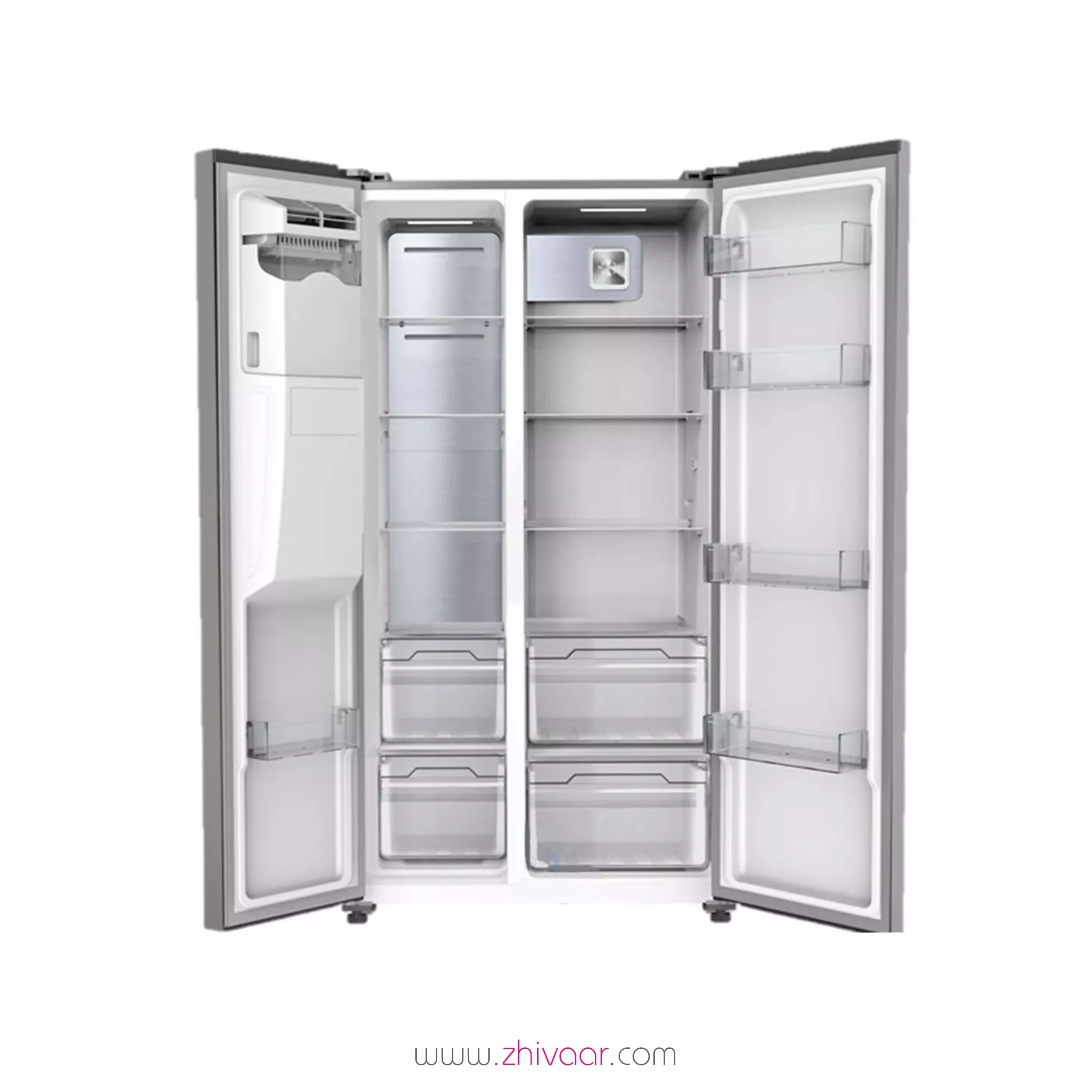 خرید سايدباي سايد ايکس ويژن مدل HS550-SI رنگ اينوکس  - قیمت سايد باي سايد ايکس ويژن مدل HS550 SI رنگ اينوکس